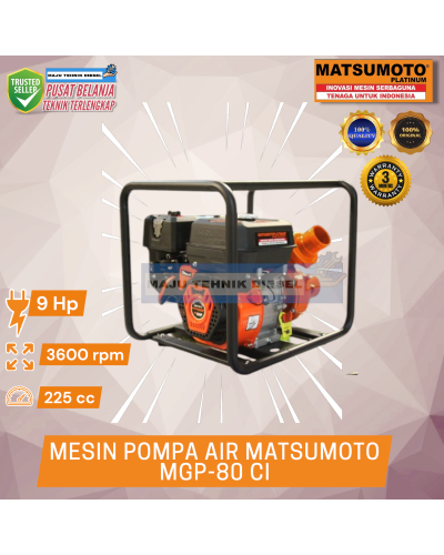 Gasoline Mesin Pompa Air Serba Guna Matsumoto MGP 80 CI